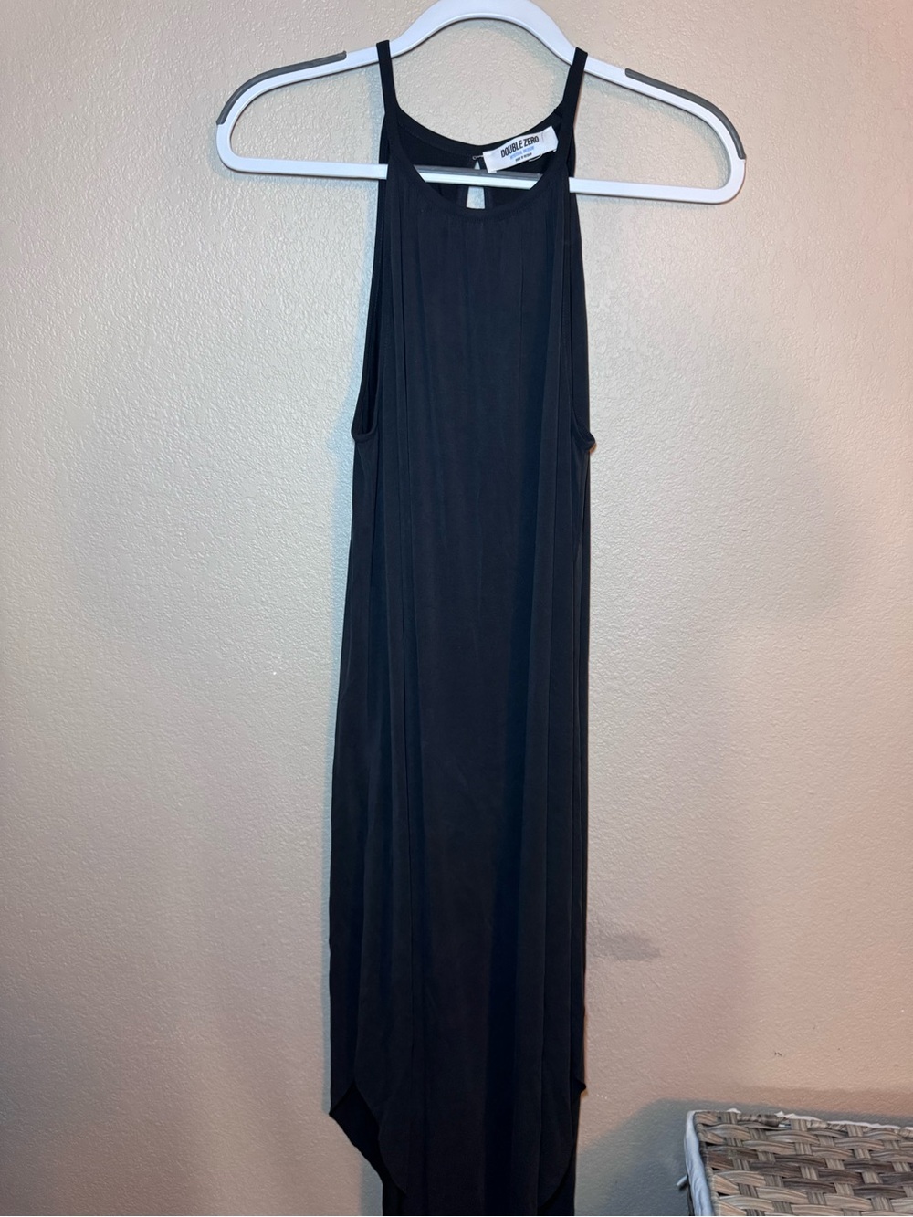 Double Zero Black Maxi Tank Dress